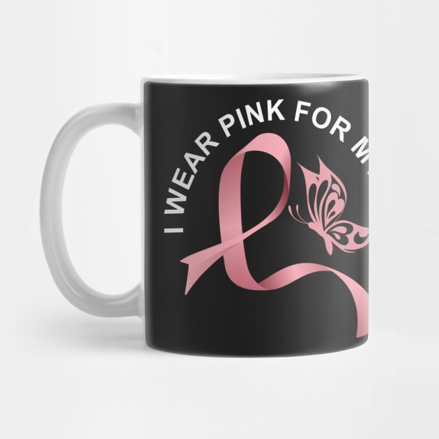 I wear pink for my mom breast cancer awareness by PlusAdore